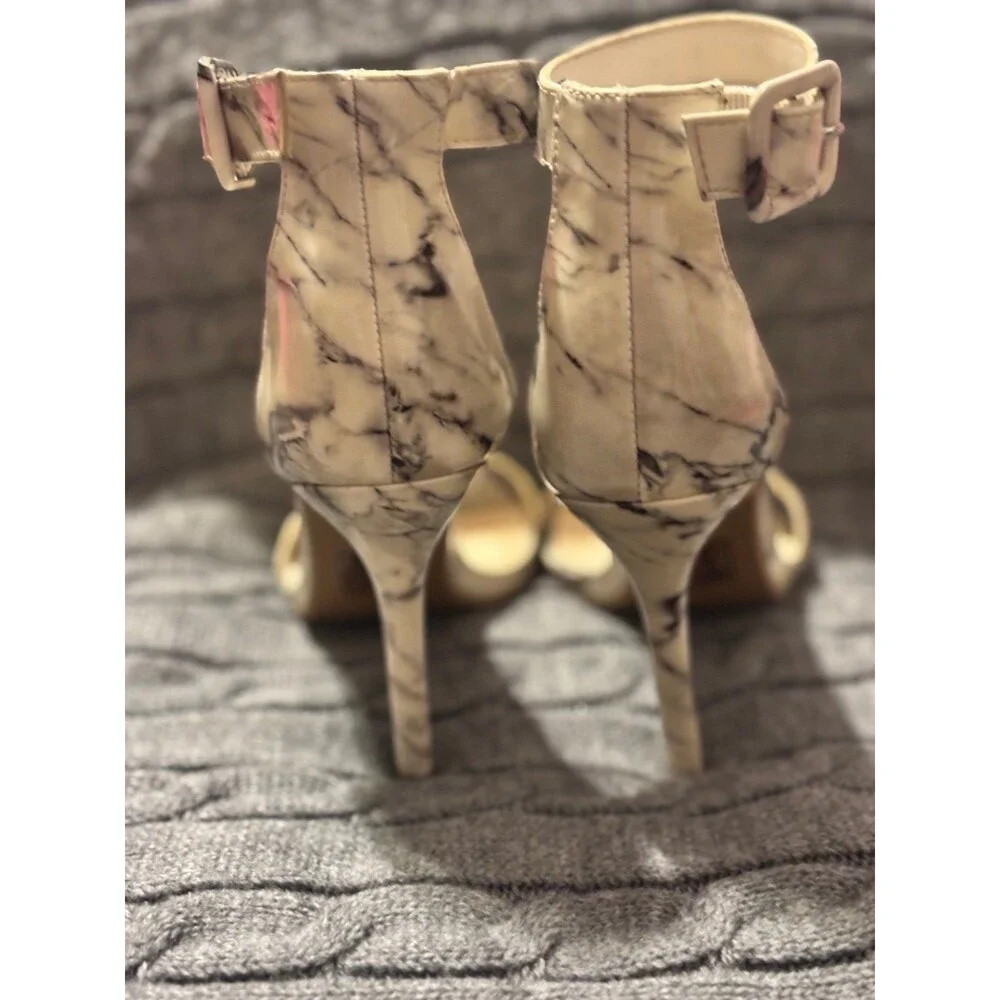 Forever 21 marble print patent stiletto heels